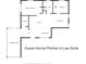 Layout of a guest house featuring a screened porch, kitchen, bedrooms, and living room at 2400 Commack Ct, New Port Richey, FL 34655
