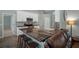 Kitchen boasts a breakfast bar, stainless steel appliances, and modern fixtures at 3355 La Vista St, Brooksville, FL 34604
