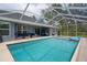 Enjoy the pool view from the covered lanai featuring a comfortable seating area perfect for relaxing at 3355 La Vista St, Brooksville, FL 34604