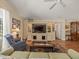 Bright and inviting living room with comfortable seating at 446 Romine Ct, Spring Hill, FL 34609