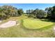 Scenic view of the meticulously maintained golf course, showcasing the lush green and surrounding trees at 5198 Legend Hills Ln, Brooksville, FL 34609