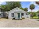 Quaint one-story home with teal door and simple landscaping at 7252 Coventry Ct, Weeki Wachee, FL 34607