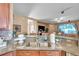 The granite countertop adds to the modern feel of the kitchen at 8635 Creedmoor Ln, New Port Richey, FL 34654
