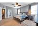 Tranquil main bedroom with ample natural light, neutral walls, and a private door to the outside at 8635 Creedmoor Ln, New Port Richey, FL 34654
