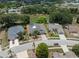 An aerial view featuring a lovely home situated among neighboring properties and lush greenery at 9104 Water Hazard Dr, Hudson, FL 34667