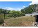 A spacious fenced backyard offers privacy and room for outdoor activities at 9104 Water Hazard Dr, Hudson, FL 34667