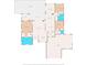 Layout of the home showing the placement of bedrooms, living areas, and bathrooms at 9208 Butler Blvd, Weeki Wachee, FL 34613