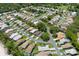 High aerial shot showcases a well-planned community with lush greenery, inviting swimming pools, and attractive homes at 9400 New Orleans Dr, Weeki Wachee, FL 34613