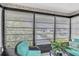 Sunroom featuring large windows, comfortable seating, and nice views at 9970 Eagles Point Cir # 3, Port Richey, FL 34668