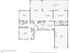 Detailed floor plan showcasing the layout of this home with living spaces, bedrooms, bathrooms, and garage dimensions at 10309 Honeysuckle Ln, Port Richey, FL 34668