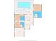 Home floor plan showing layout of bedrooms, bathrooms, kitchen, living room, and outdoor spaces at 13469 Pia Ct, Spring Hill, FL 34609