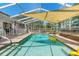 Beautiful screened-in pool area with ample seating, ideal for outdoor relaxation at 13469 Pia Ct, Spring Hill, FL 34609