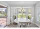 Bright breakfast nook with a large bay window overlooking the beautiful yard at 18441 Whitacre Cir, Hudson, FL 34667