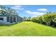 Spacious backyard with lush lawn, perfect for outdoor activities and relaxation at 2116 Karan Way, Clearwater, FL 33763