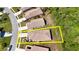 Aerial view of home showing property lines and beautiful surroundings at 2325 Pleasant Hill Ln, Holiday, FL 34691