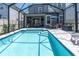 Sparkling pool with screened in patio, perfect for entertaining and relaxing outdoors at 2815 Dudley Ave, Odessa, FL 33556