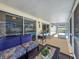 Covered patio with nice view of pool at 3074 Cara Ct, Palm Harbor, FL 34684