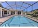 The screened-in pool is a refreshing escape with a beautiful brick patio and a clear, inviting atmosphere at 4044 Chesterfield Dr, Spring Hill, FL 34609