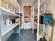 Storage shed with shelving and space for organizing tools and supplies at 585 Sky Harbor Dr # 219, Clearwater, FL 33759