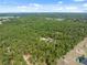 An aerial view captures the vast green space surrounding the home and property at 6080 Dexter Ln, Brooksville, FL 34602
