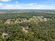 An aerial view captures a home surrounded by green space and mature trees at 6080 Dexter Ln, Brooksville, FL 34602