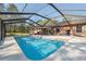 Inviting screened-in pool area perfect for relaxation and outdoor enjoyment at 6080 Dexter Ln, Brooksville, FL 34602