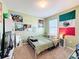 Bedroom with carpeted floor, decor and window at 6561 Seaway Dr, Brooksville, FL 34604