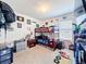 bedroom with carpet, bunk beds and bright, fun wall art at 6561 Seaway Dr, Brooksville, FL 34604