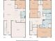 Detailed floor plan showcasing the layout of the home with labeled rooms and dimensions at 6561 Seaway Dr, Brooksville, FL 34604