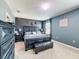 Comfortable main bedroom with a spacious layout, soothing colors, and neutral carpet at 6561 Seaway Dr, Brooksville, FL 34604