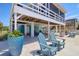Lovely patio area featuring comfortable seating and waterfront views, perfect for outdoor relaxation at 6622 Seaview Blvd, Hudson, FL 34667