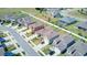 A serene neighborhood featuring well-maintained homes with manicured lawns, creating a welcoming community atmosphere at 680 Argyll Dr, Spring Hill, FL 34609