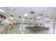A large meeting room featuring rows of chairs, multiple ceiling fans, and bright lighting at 7529 Greystone Dr # A, Hudson, FL 34667