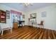 Cozy office with wood-look floors and natural light at 7529 Greystone Dr # A, Hudson, FL 34667