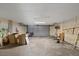 Spacious two-car garage featuring ample storage space and a large garage door at 9001 Lido Ln, Port Richey, FL 34668