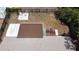 Aerial view of the backyard that features a fenced in yard and a private seating area at 9104 Lido Ln, Port Richey, FL 34668