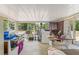 Enclosed sunroom with natural light, offers flexible space for relaxing or hobbies at 9640 Northcliffe Blvd, Spring Hill, FL 34608