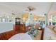 Spacious living room with elegant furniture and hardwood flooring at 9652 Oakwood Hills Ct, New Port Richey, FL 34655