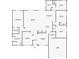 Detailed floor plan of the home showcasing layout of all rooms at 13098 Hanley Dr, Spring Hill, FL 34609