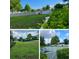 Community playground area featuring a green lawn, a white picket fence and mature trees at 18353 Briar Oaks Dr, Hudson, FL 34667
