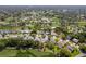 Aerial view of the neighborhood showcasing lush landscaping and golf course views at 2327 Morning Glory Trl, Spring Hill, FL 34606