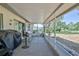 Spacious screened-in porch perfect for relaxing and enjoying the outdoors at 2327 Morning Glory Trl, Spring Hill, FL 34606