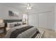 Main bedroom boasts three closets, neutral walls, and comfy carpet at 4335 Duval St, Spring Hill, FL 34606