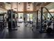 Community gym featuring various workout equipment, mirrors, and access to the pool at 4910 Southern Valley Loop, Brooksville, FL 34601