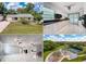 Collage of home, showing the exterior, kitchen, living room, and neighborhood park at 5147 Larch Ln, New Port Richey, FL 34653