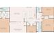 Detailed floor plan showcasing the layout of the house, including room dimensions at 5341 Birchwood Rd, Spring Hill, FL 34608
