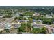 Aerial view of the property showing its location in a suburban neighborhood at 5378 Mosquero Rd, Spring Hill, FL 34606