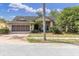 Charming single-story home features a two-car garage and mature landscaping, enhancing its curb appeal at 5638 Hereford Dr, New Port Richey, FL 34655