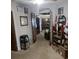 Hallway leading to the dining room with beautiful french doors at 8008 La Serena Dr, Tampa, FL 33614