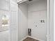 Laundry room hookups ready for a washer and dryer at 8461 Apple Orchard Rd, Spring Hill, FL 34608